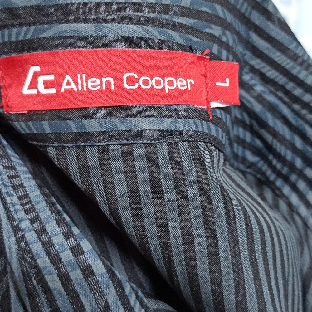 Allen Cooper Black n Grey shirt - Picture 6 of 7